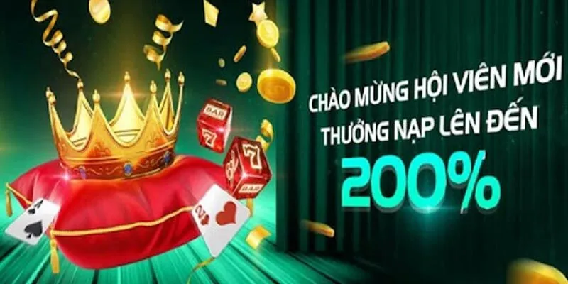 Chương trình khuyến mãi cho thành viên mới lên đến 200%